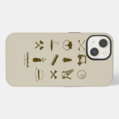 Etui iPhone 13 Icônes de Caddyshack (Verso Horizontal)