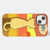 Etui iPhone 13 Idée de pêche de Pie (Verso Horizontal)