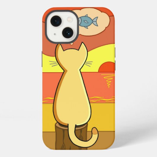 Etui iPhone 13 Idée de pêche de Pie (Verso)