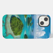 Etui iPhone 13 "Iles Vibes en déplacement : Archipel tropical (Verso Horizontal)