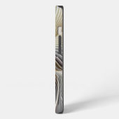 Etui iPhone 13 Illusion d'optique abstraite fractale 3D avec prof (Côté gauche)