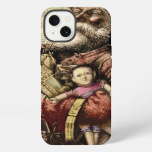 Etui iPhone 13 Illustration classique de Thomas Nast du Père Noël