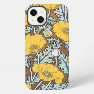 Etui iPhone 13 Illustration d'art de fleur de pavot