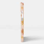Etui iPhone 13 Illustration de l'aquarelle orange Sun Face (Côté gauche)