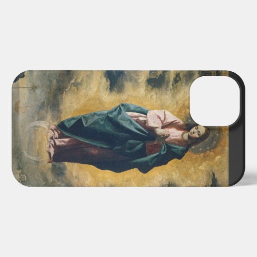 Etui iPhone 13 Immaculée Conception par Zurbarán (Verso Horizontal)