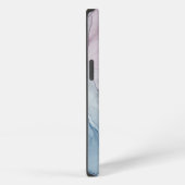 Etui iPhone 13 Impression Abstraite violet délicate avec nom (Côté droit)