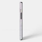 Etui iPhone 13 Impression Abstraite violet délicate avec nom (Côté gauche)