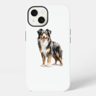 Etui iPhone 13 Impression aquarelle Berger Australien Berger Aust