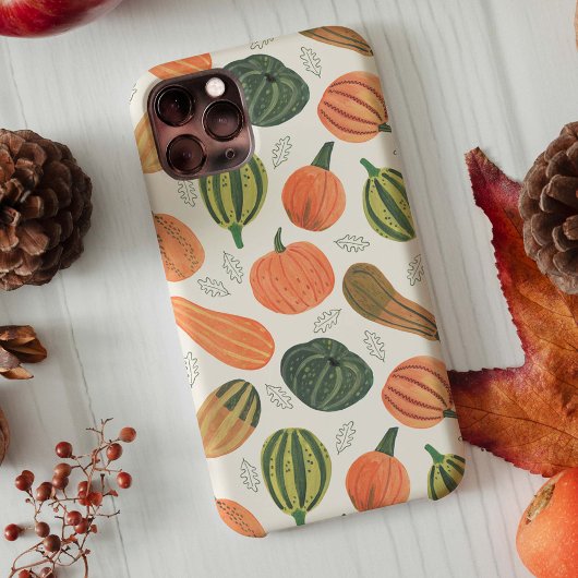 Etui iPhone 13 Impression de patch de citrouille de Thanksgiving