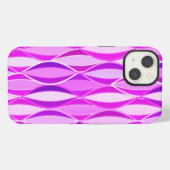 Etui iPhone 13 Impression de ruban de style milieu de siècle - or (Verso Horizontal)