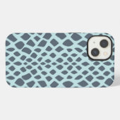 Etui iPhone 13 Impression de serpent bleu (Verso Horizontal)