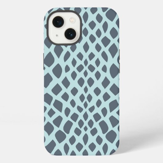 Etui iPhone 13 Impression de serpent bleu (Verso)