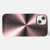 Etui iPhone 13 Impression en acier inoxydable (Verso Horizontal)