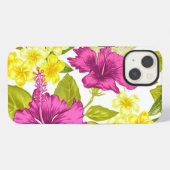 Etui iPhone 13 Impression florale audacieuse (Verso Horizontal)