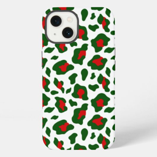Etui iPhone 13 impression léopard Noël laide (Verso)