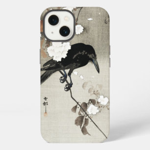 Etui iPhone 13 Impression vintage de bois de corbeau japonais et