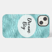 Etui iPhone 13 Impression Zebra Mint Glitzy (Verso Horizontal)