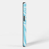 Etui iPhone 13 Impression Zèbre Bleu Blanc Gras (Côté droit)