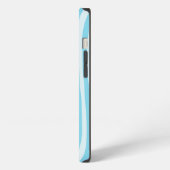 Etui iPhone 13 Impression Zèbre Bleu Blanc Gras (Côté gauche)