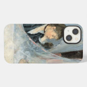 Etui iPhone 13 Impressionniste Mère regardant l'enfant dormir (Verso Horizontal)