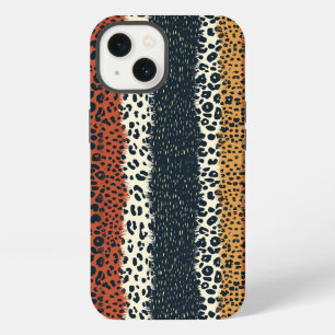 Etui iPhone 13 Imprimé animal aux tons terre