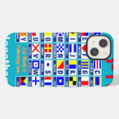 Etui iPhone 13 Indicateurs nautiques (Verso Horizontal)