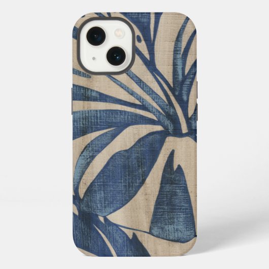 Etui iPhone 13 Indigo Hibiscus (Verso)