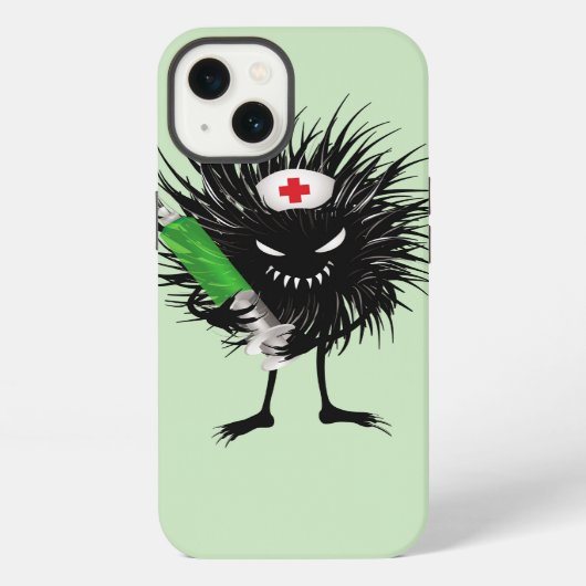 Etui iPhone 13 Infirmière Bug Maléfique Drôle Seringue Gothique (Verso)