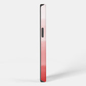 Etui iPhone 13 Initiales Monogrammées Élégantes Corail Rouge Ombr (Côté droit)
