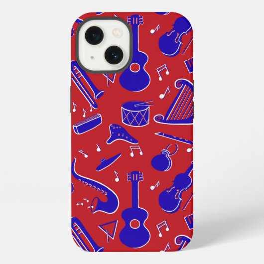 Etui iPhone 13 Instruments de musique (Verso)