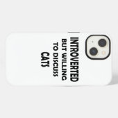 Etui iPhone 13 Introverted, mais les chats sont une exception - C (Verso Horizontal)