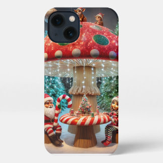 Etui iPhone 13 iPhone 13 Coque : Conception des champignons de No