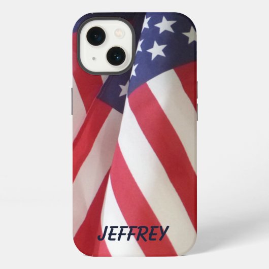 Etui iPhone 13 iPhone 6 Coque drapeaux américains robustes (Verso)