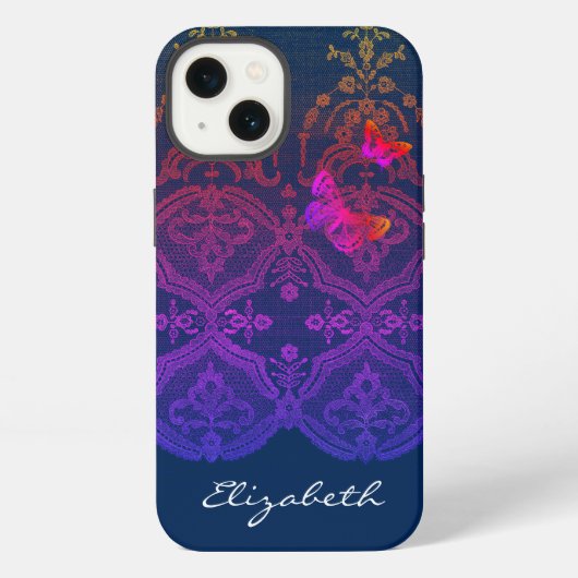 Etui iPhone 13 iPhone / coque ipad do-it-yourself NOM ANTIQUE LAC (Verso)