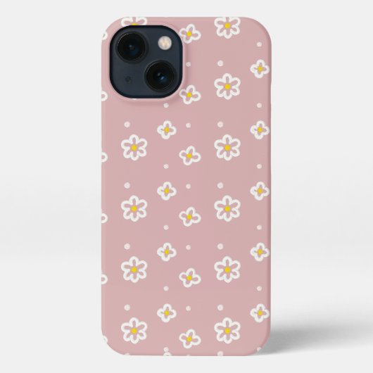 Etui iPhone 13 Iphone floral 13 coque lustré (Verso)