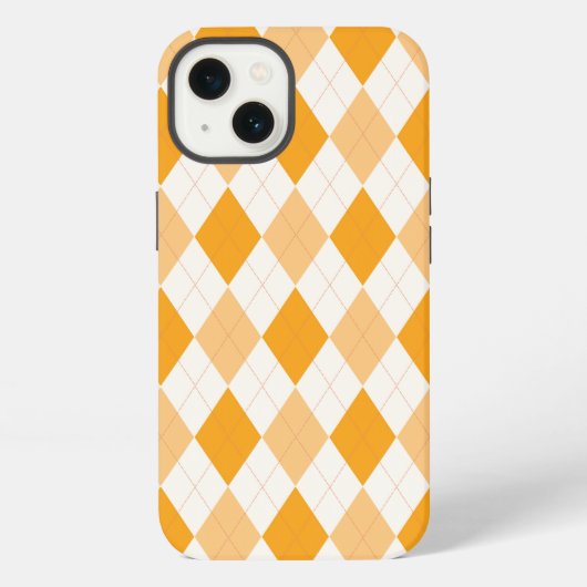 Etui iPhone 13 Jacquard orange (Verso)