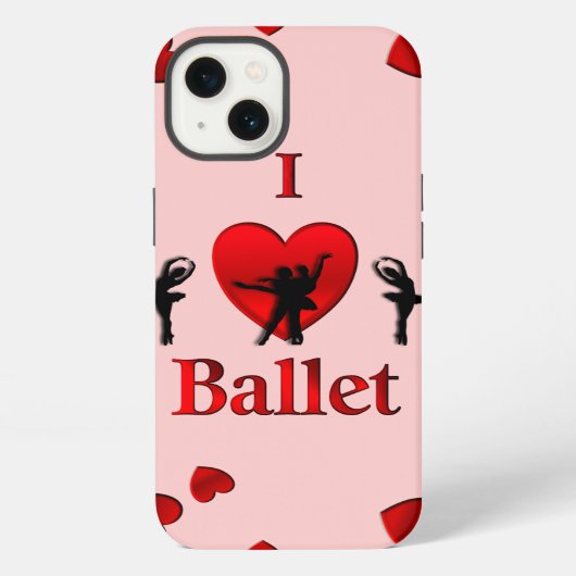 Etui iPhone 13 J'adore la danse de ballet (Verso)