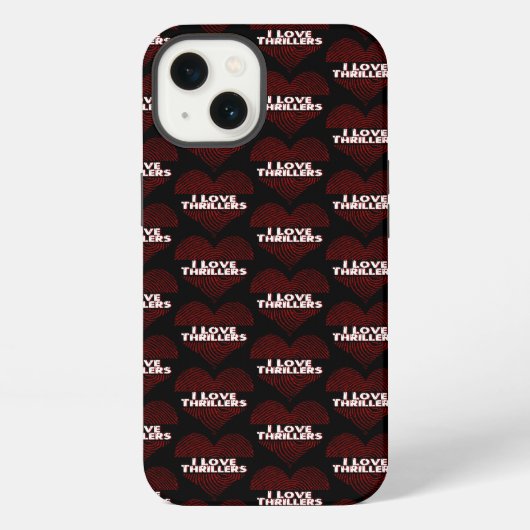Etui iPhone 13 J'adore les thrillers (Verso)