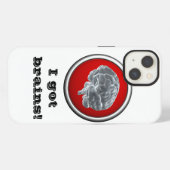 Etui iPhone 13 J'ai des cerveaux ! (Verso Horizontal)