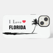 Etui iPhone 13 J'aime la Floride (Verso Horizontal)