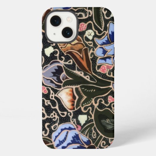 Etui iPhone 13 J'aime le coque iphone Batik (Verso)