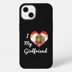Etui iPhone 13 J'aime ma petite amie Fierté lesbienne Photo perso