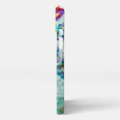 Etui iPhone 13 Jardin des colibris Peinture abstraite (Côté gauche)