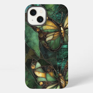Etui iPhone 13 Jardin en verre tendu Rêves papillon