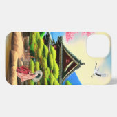 Etui iPhone 13 Jardin japonais (Verso Horizontal)