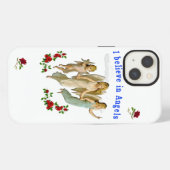 Etui iPhone 13 Je crois aux anges (Verso Horizontal)