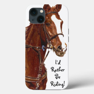 Etui iPhone 13 Je préfèrerais monter ! Étui pour cheval