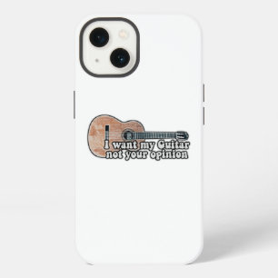 Etui iPhone 13 Je veux ma guitare. pas votre avis. citation drôle
