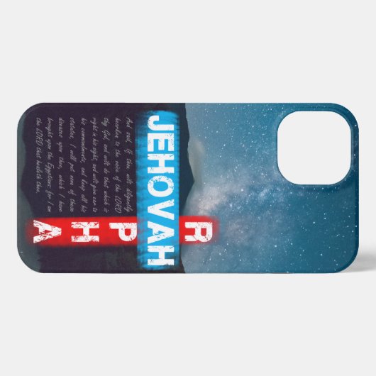 Etui iPhone 13 Jehovah Rapha - Le Seigneur Qui Guérit (Verso Horizontal)