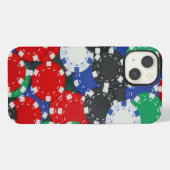 Etui iPhone 13 jetons de poker (Verso Horizontal)